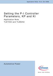 Setting the PI Controller Parameters, KP and KI