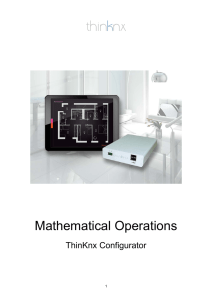 Mathematical Operations in the Configurator