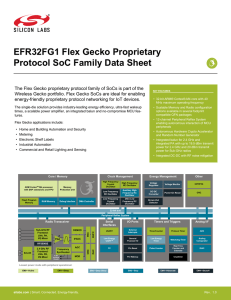 EFR32FG1 Flex Gecko Proprietary Protocol SoC Family Data Sheet