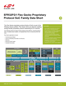EFR32FG1 Data Short -- EFR32FG1 Flex Gecko Proprietary