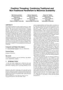 Coalition Threading: Combining Traditional and Non