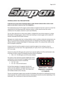 TECHNICAL ADVICE: FUEL TRIM ADAPTATION In the - Snap-on