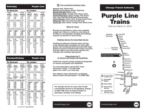 Purple Line Trains - Chicago Transit Authority