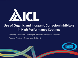 Use of Organic and Inorganic Corrosion Inhibitors in High