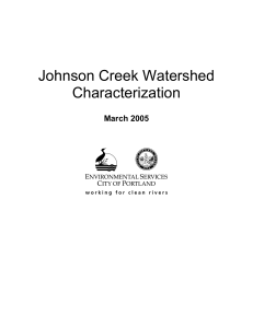 Johnson Creek Watershed Characterization