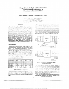 Design criteria for SEPIC and Cuk converters as power factor