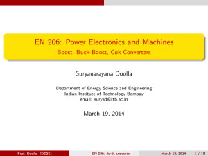 Power Electronics and Machines - Boost, Buck