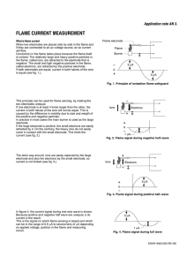 flame current measurement