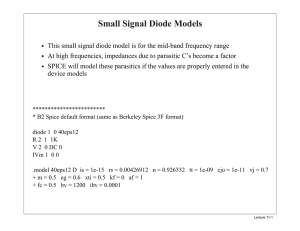 Small Signal Diode Models