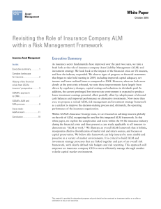 Revisiting the Role of Insurance Company ALM
