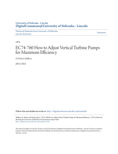 EC74-760 How to Adjust Vertical Turbine Pumps