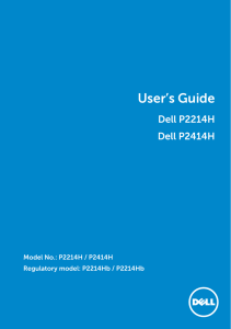 User`s Guide Dell P2214H / Dell P2414H