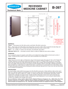 recessed medicine cabinet