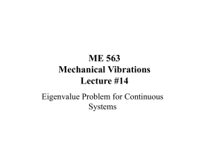 ME 563 Mechanical Vibrations Lecture #14