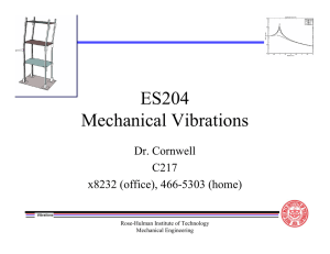 ES204 Mechanical Vibrations - Rose