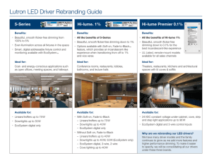 Lutron LED Driver Rebranding Guide