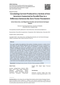 Circulating Current Produced in a System of two Inverters