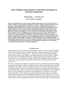 Three-Winding Autotransformer Fault Study and Impact on