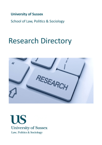 Faculty research interests and areas for doctoral supervision