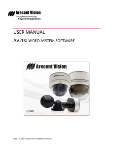 usermanual - Arecont Vision