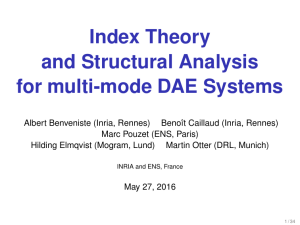 Index Theory and Structural Analysis for multi