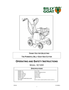 operating and safety instructions