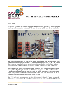 Tech Talk #2: VEX Control System Kit
