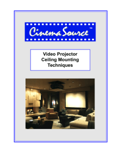 Video Projector Ceiling Mounting Techniques