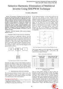 Selective Harmonic Elimination of Multilevel Inverter