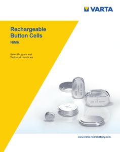 Rechargeable NiMH Button