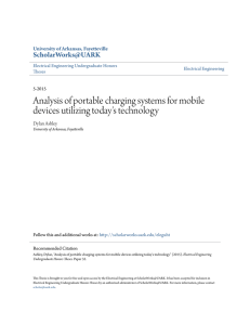 Analysis of portable charging systems for mobile devices utilizing