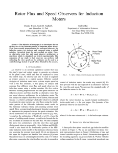 Rotor Flux and Speed Observers for Induction Motors - Rohan