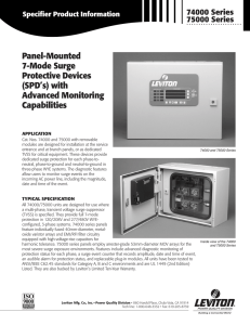 Panel-Mounted 7-Mode Surge Protective Devices (SPD`s) with