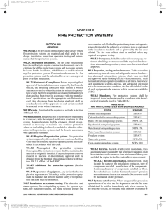 fire protection systems - International Code Council