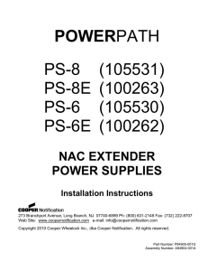 POWERPATH PS-8 (105531) PS-8E (100263) PS