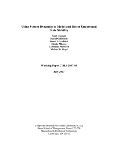 Using System Dynamics to Model and Better - (IC)3