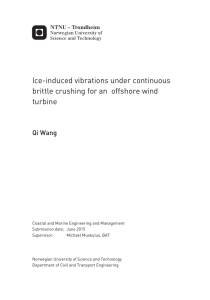 Ice-induced vibrations under continuous brittle crushing for an