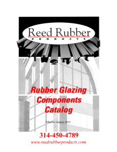 our Rubber GlazingComponents Catalog