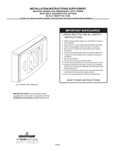 installation instructions supplement important safeguards