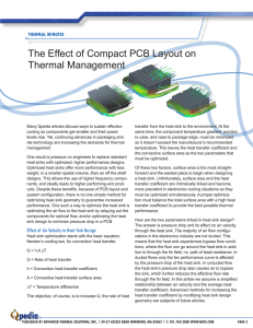 The Effect of Compact PCB Layout on Thermal Management