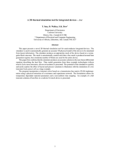 A 3D thermal simulation tool for integrated devices – Atar