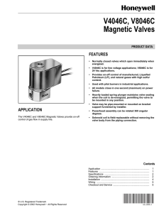 66-2008 - V4046C, V8046 Magnetic Valves