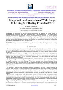 Design and Implementation of Wide Range PLL Using Self Healing