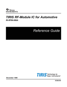 TIRIS RF-Module IC for Automotive RI-RFM-006A