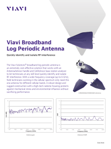 Broadband Log Periodic Antenna
