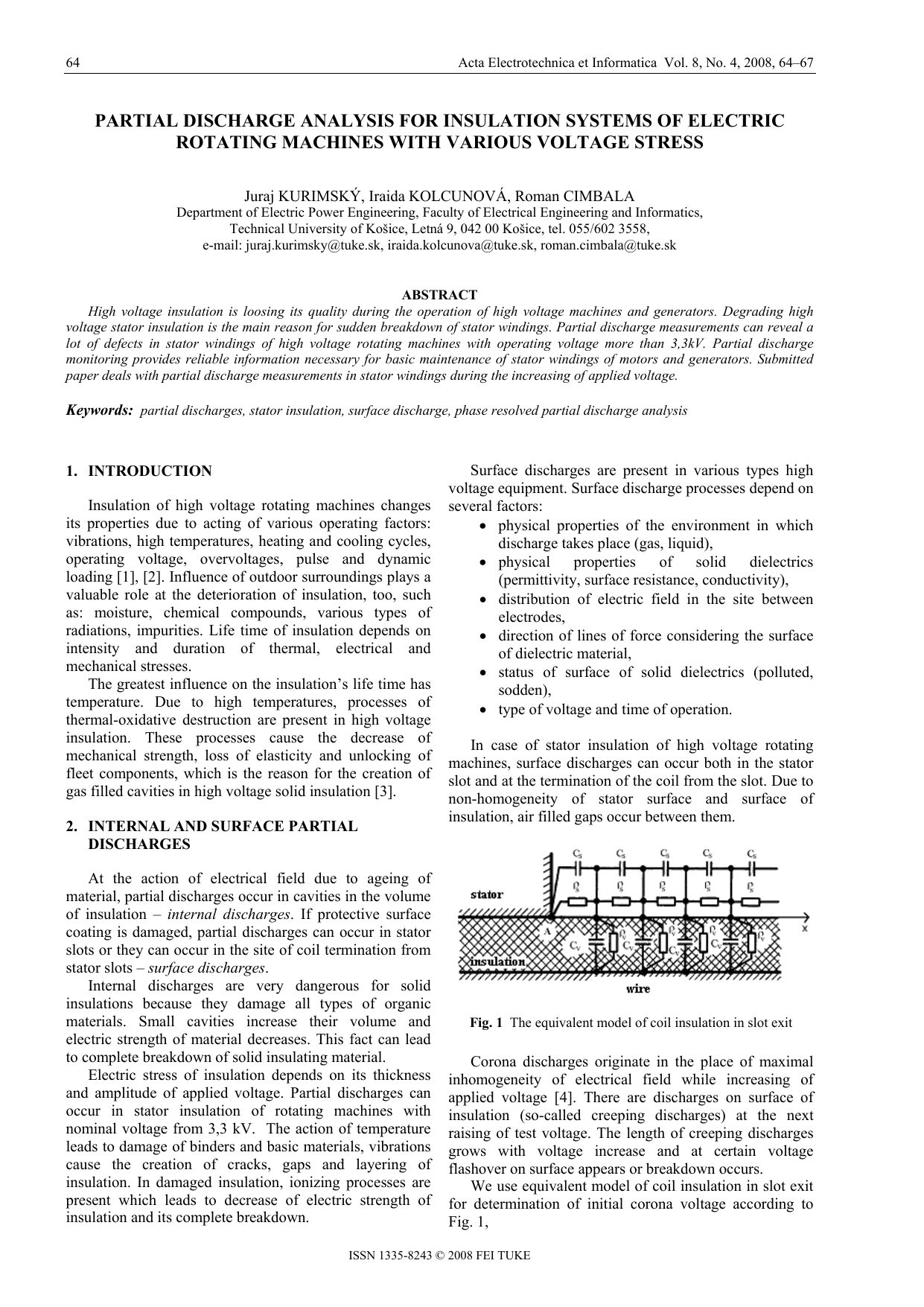 Slot partial discharge definition