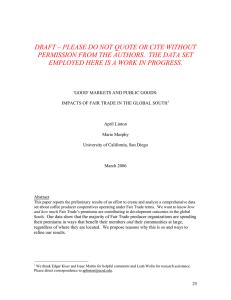 DRAFT – PLEASE DO NOT QUOTE OR CITE WITHOUT