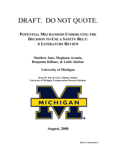 draft. do not quote. - University of Michigan Transportation Research