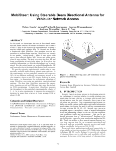 Using Steerable Beam Directional Antenna