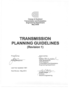 Transmission Planning Guidelines